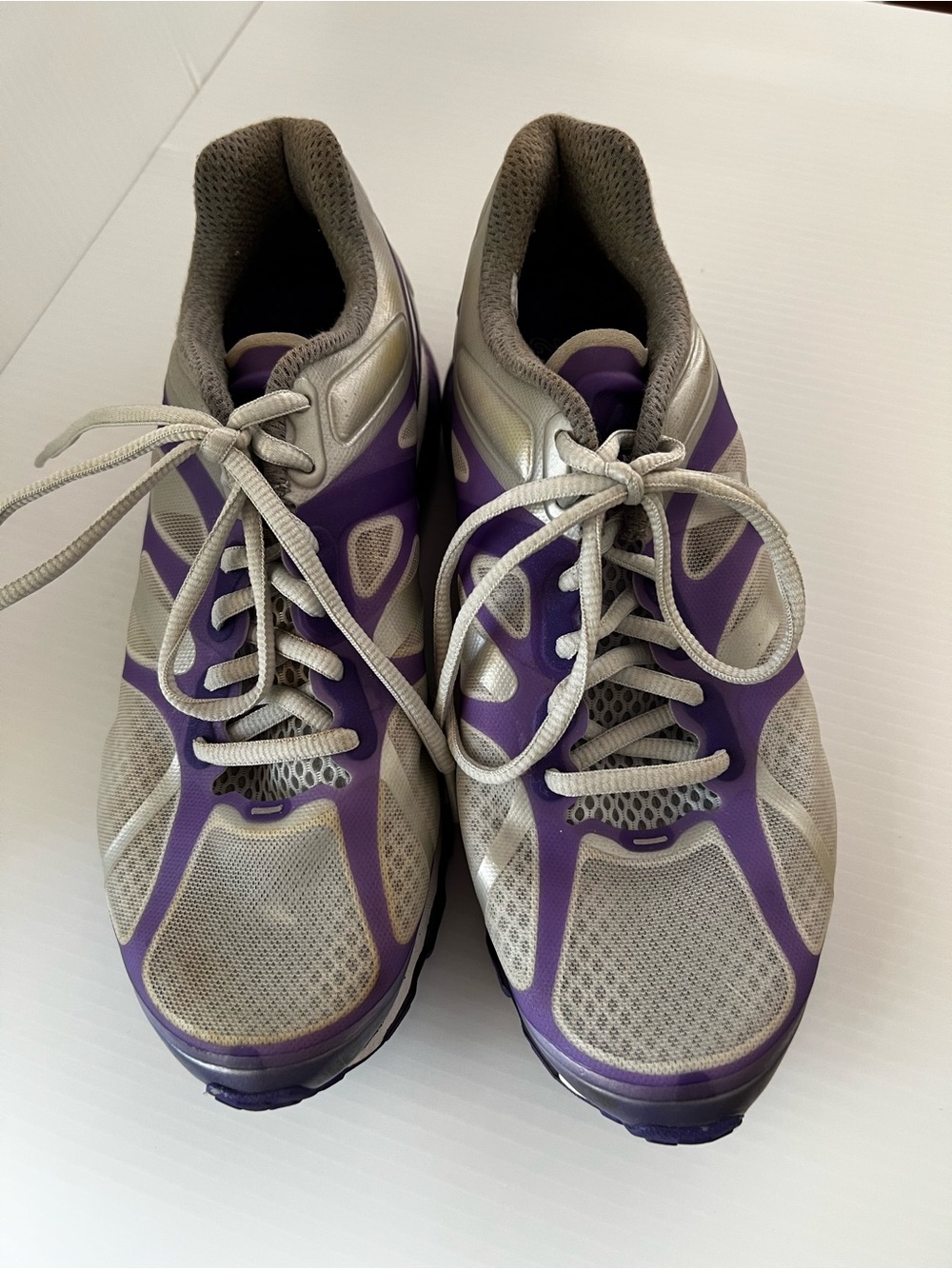 Nike Women's Purple and Silver Athletic Running Sneakers